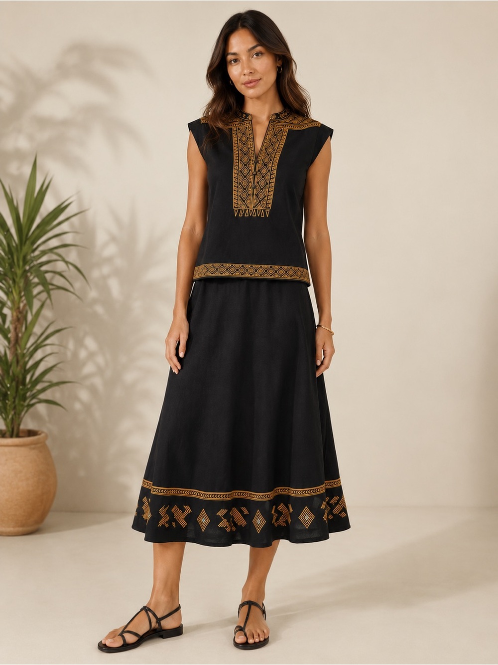 NWT Banana Republic Embroidered Cotton Resort Set. 4 /Small